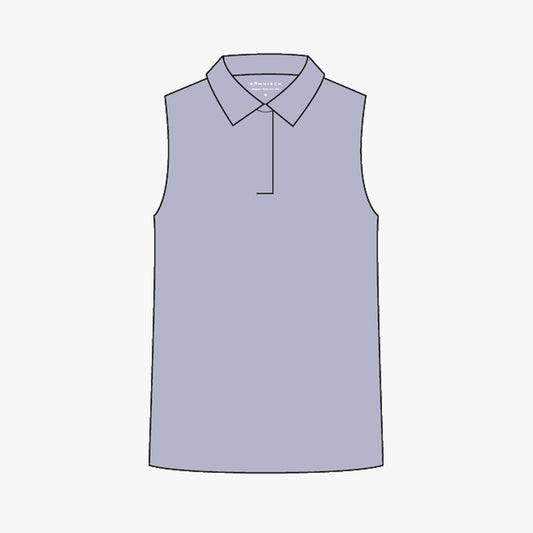 Fluid tech sleeveless poloshirt - Icelandic Blue
