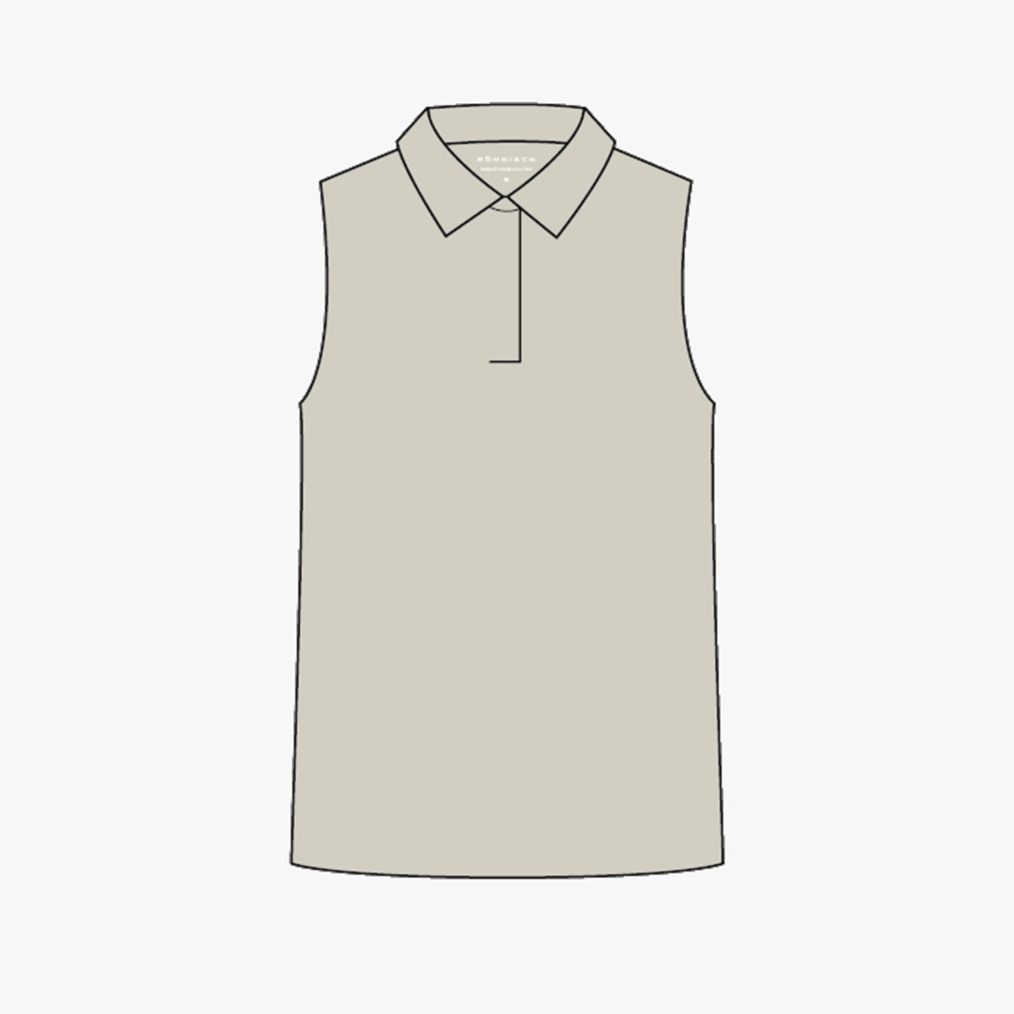 Fluid tech sleeveless poloshirt - Oatmeal