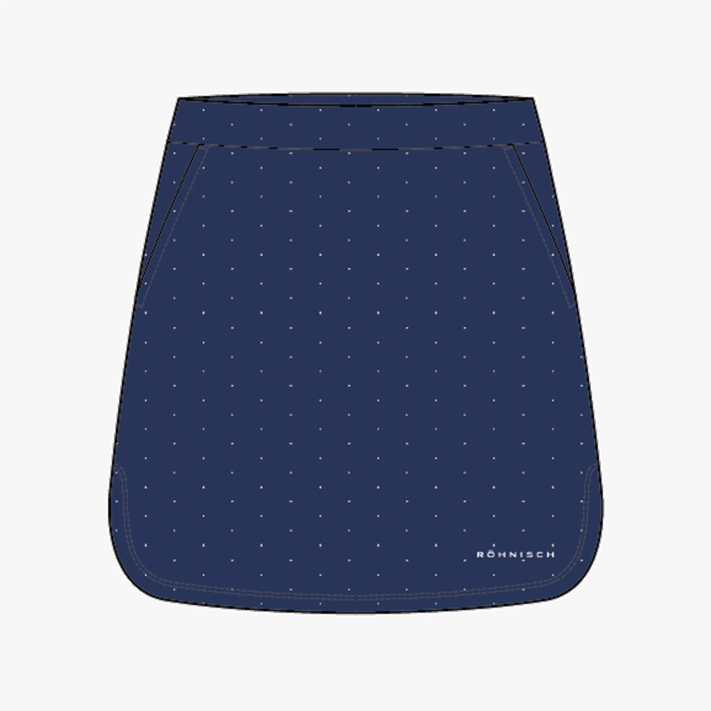 Fore Short Skort - Dot Print Navy