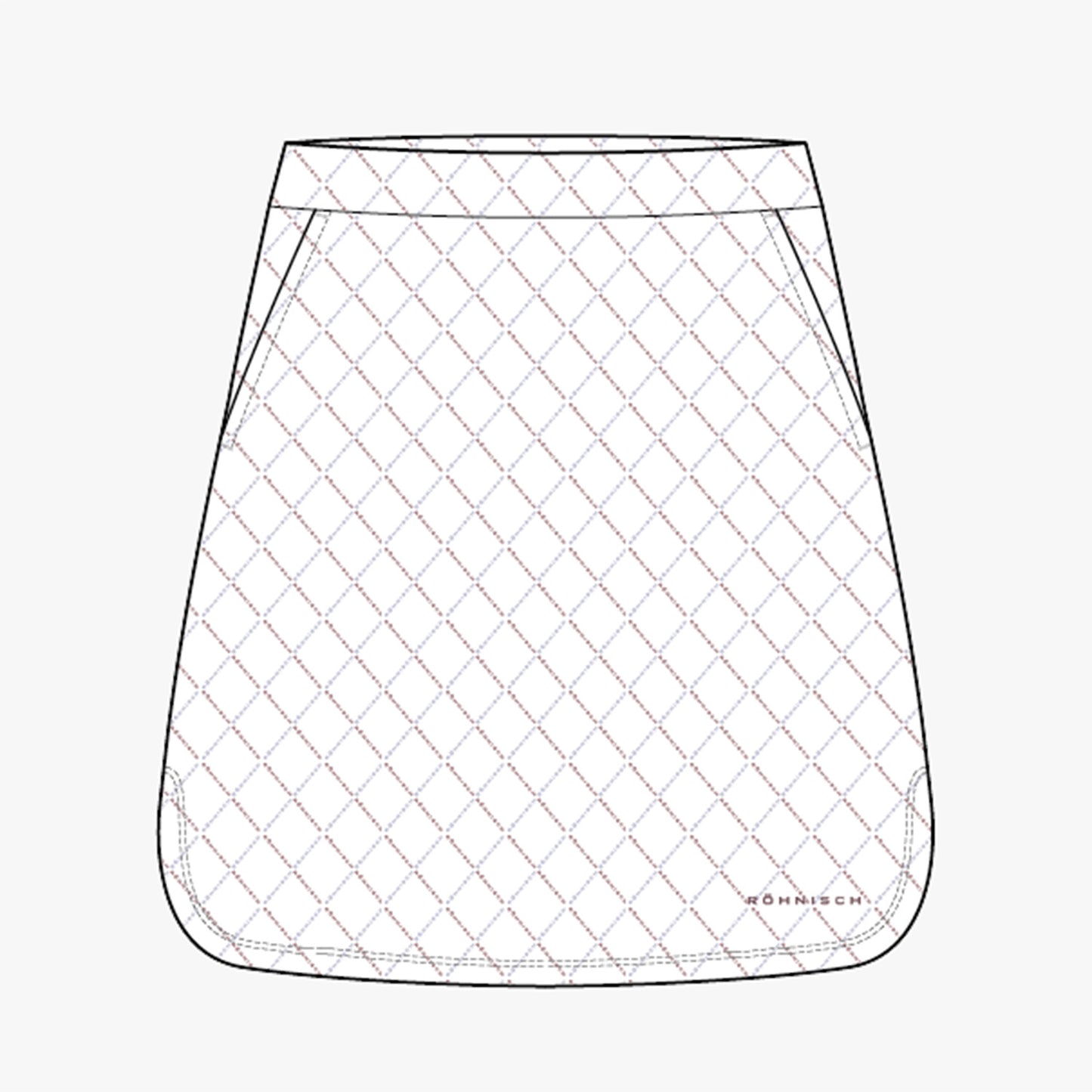 Fore Short Skort - Argyle Logo Print Wistful Mauve