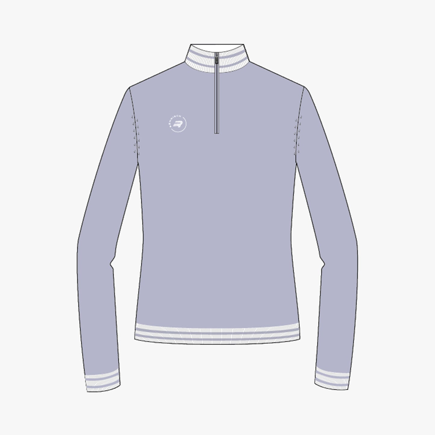 Kora Knitted Half Zip - Icelandic Blue