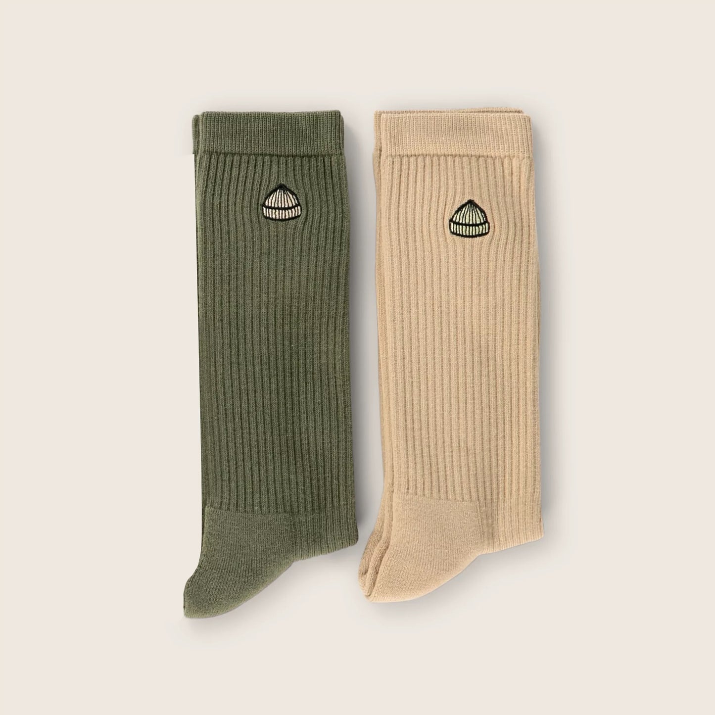 Socks, 2 Pack, Croco/Sand