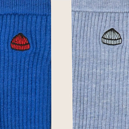 Socks, 2 Pack, Royal/LB Sky