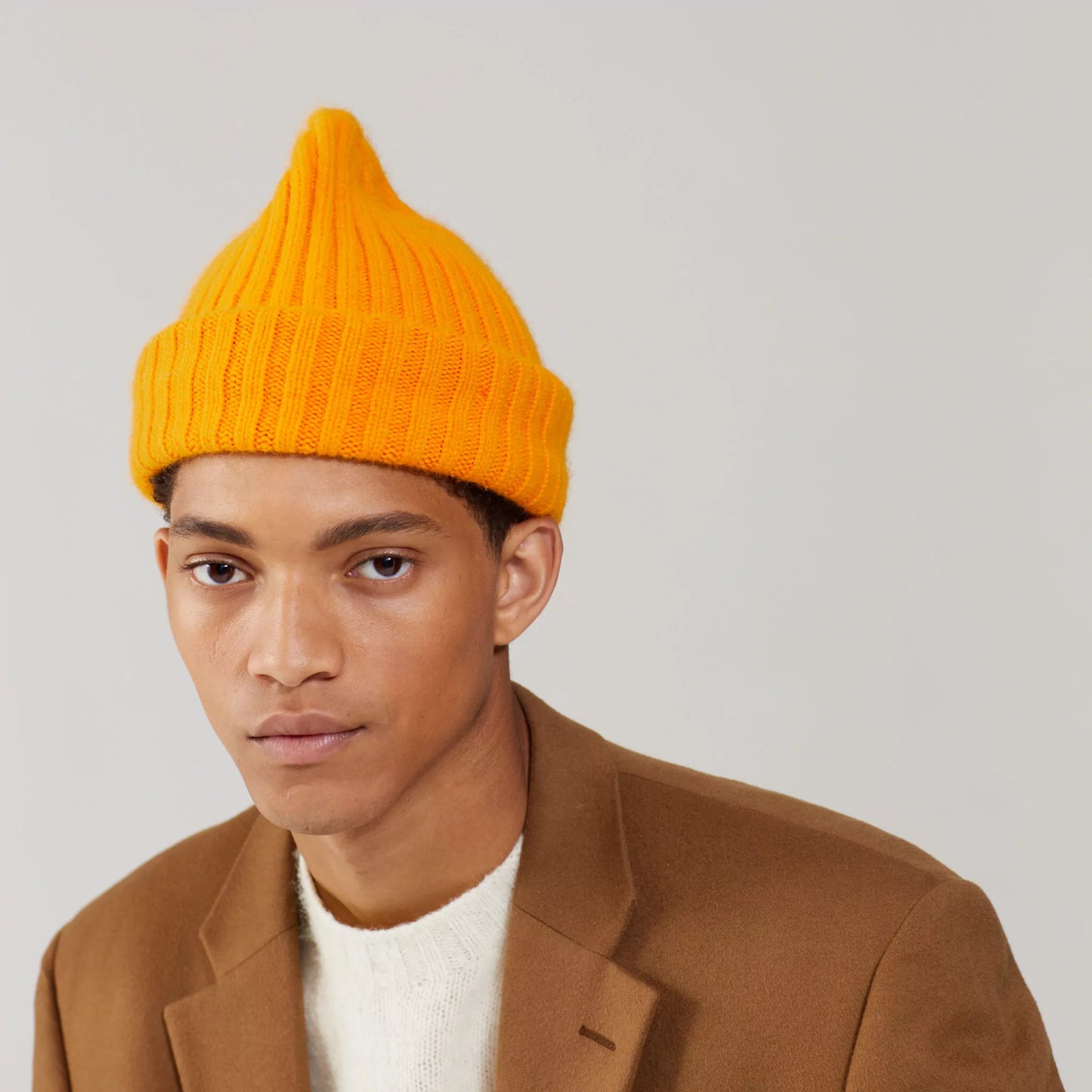 Large Beanie, Orange Peal