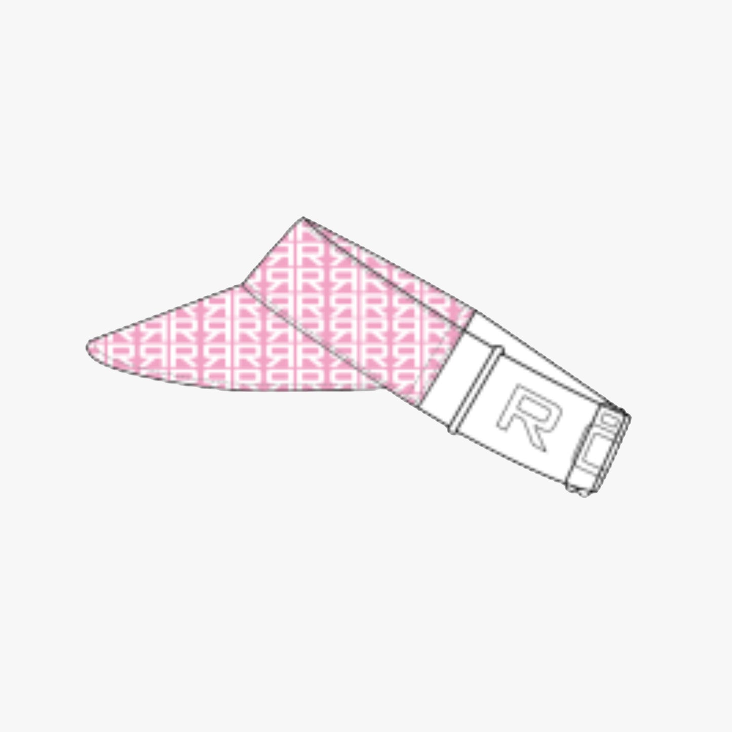 Logo Sun Visor - Typographic Print Begonia Pink