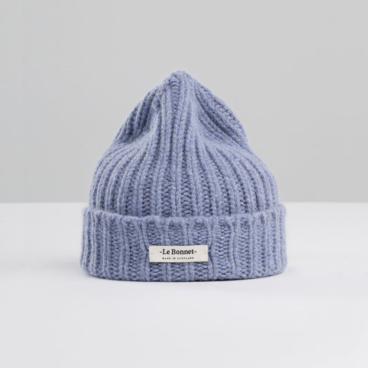 Beanie Logo, Washed Denim