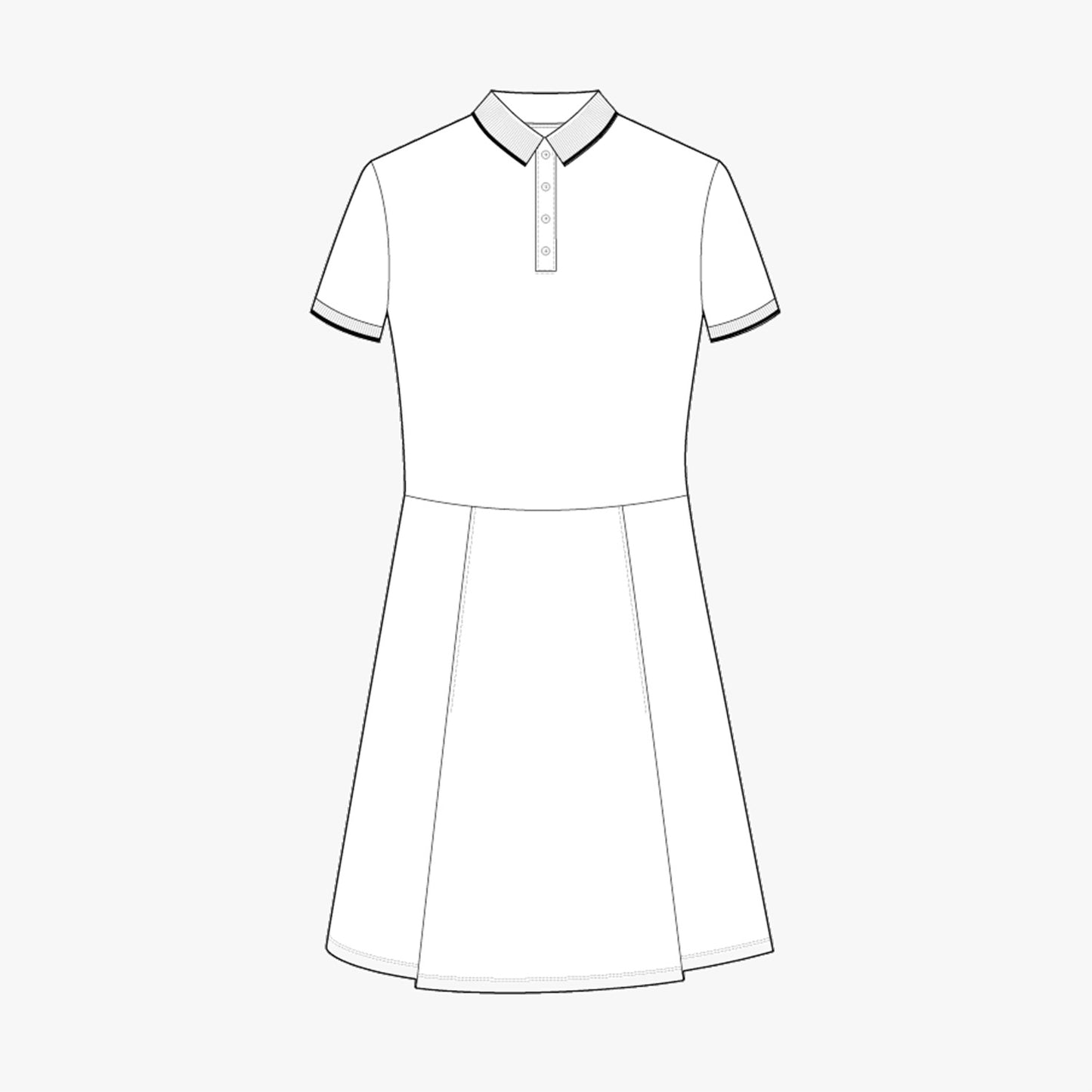 Miriam dress - White/Navy