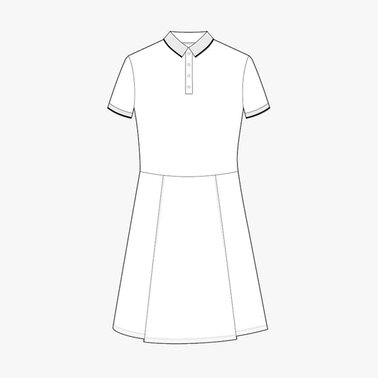 Miriam dress - White/Navy