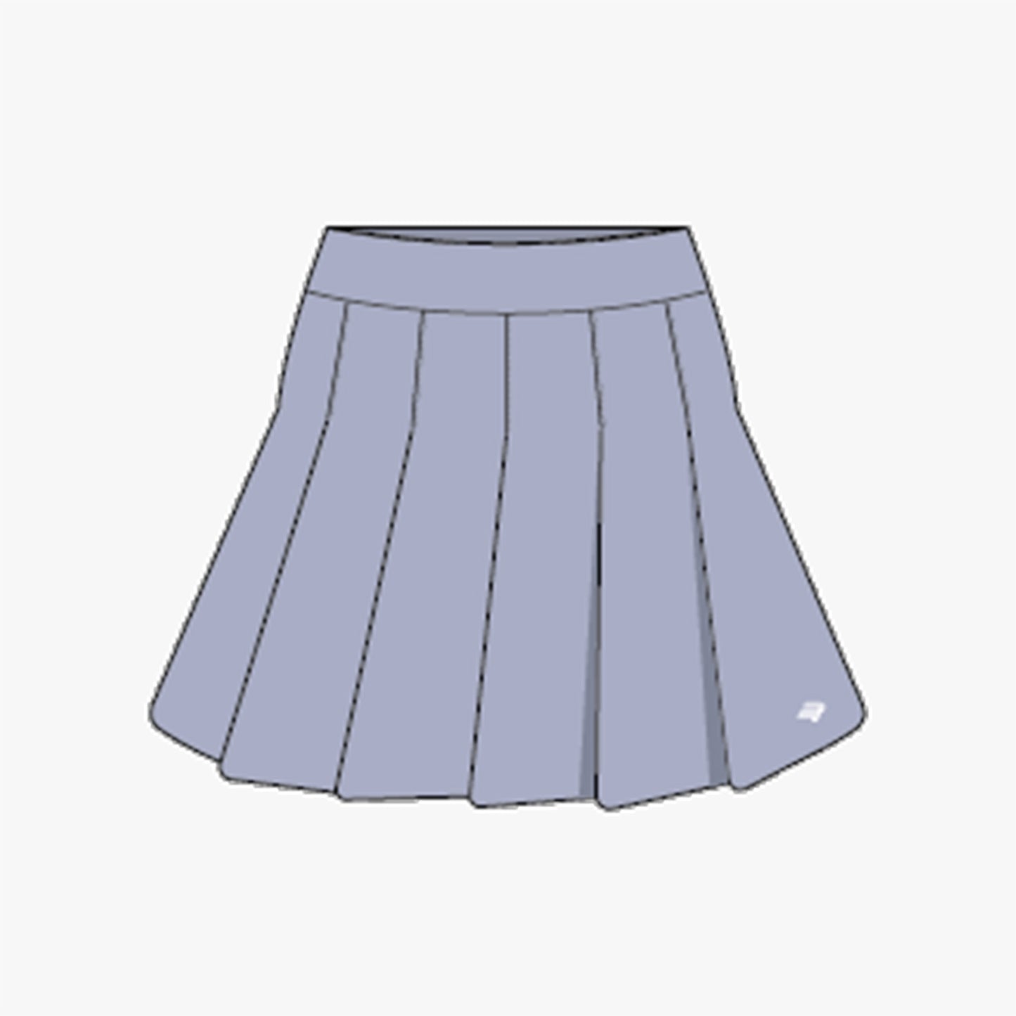 Nicky Pleated Skort - Icelandic Blue