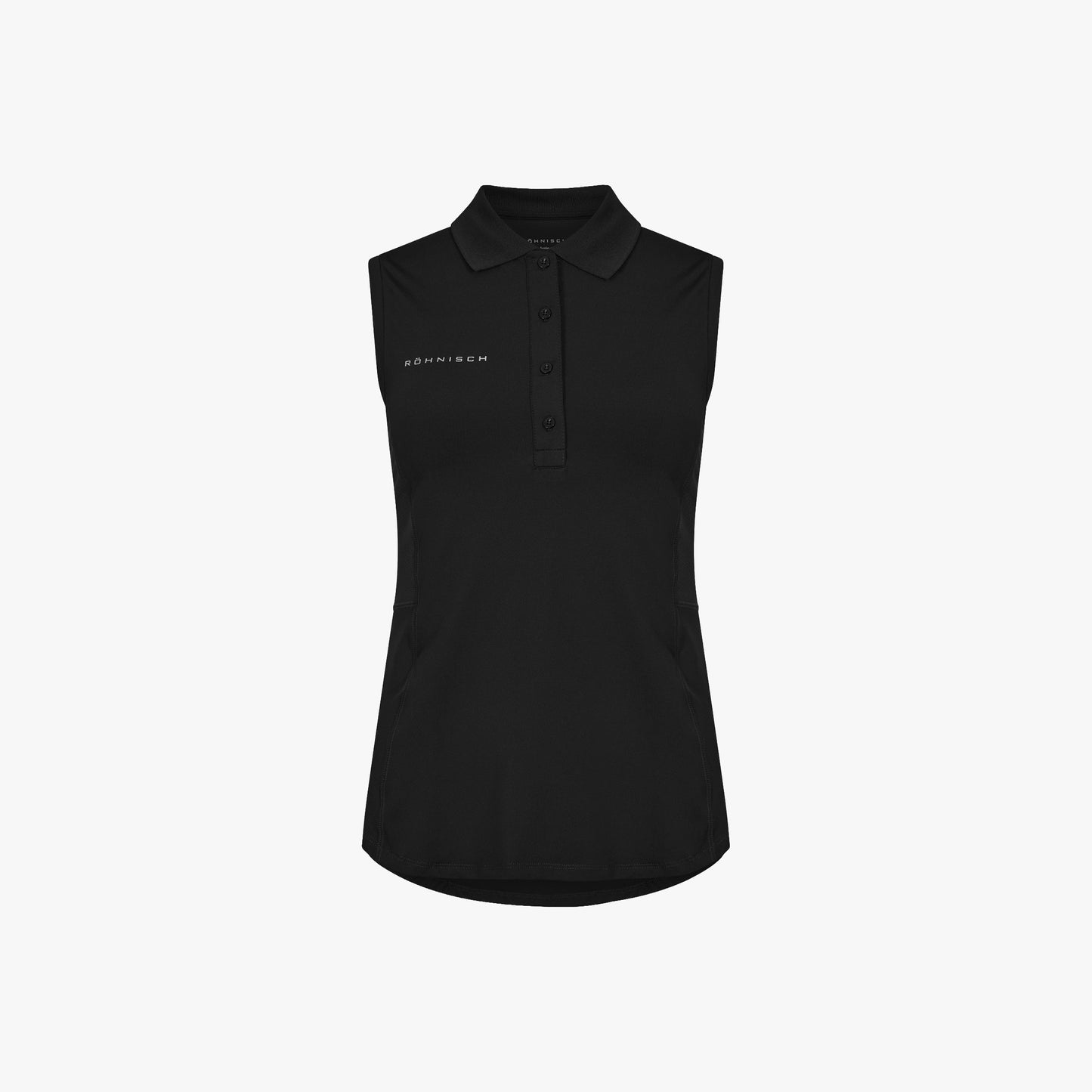 Nicky Sleeveless Poloshirt - Black